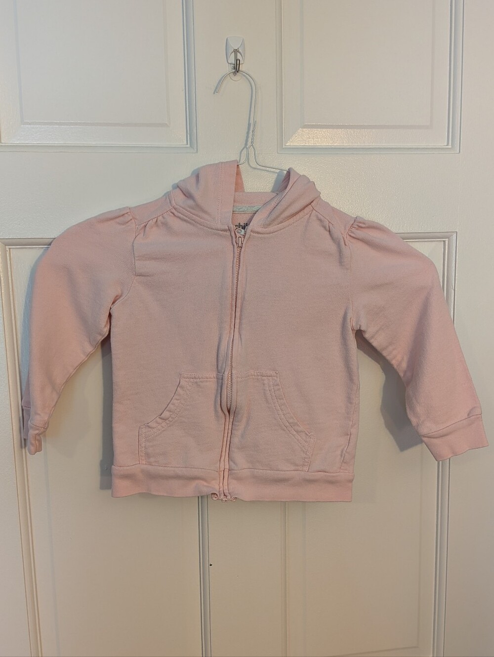 Girls Pink Zip-Up Hoodie Jacket, 4T